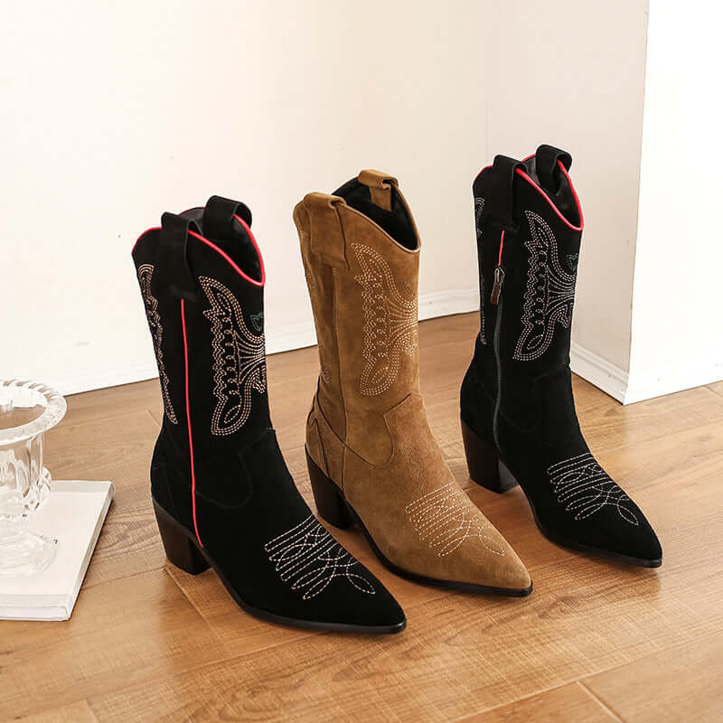Leather vintage boots - Retro Vintage Finds