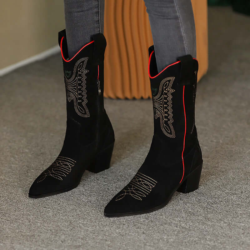Leather vintage boots - Retro Vintage Finds