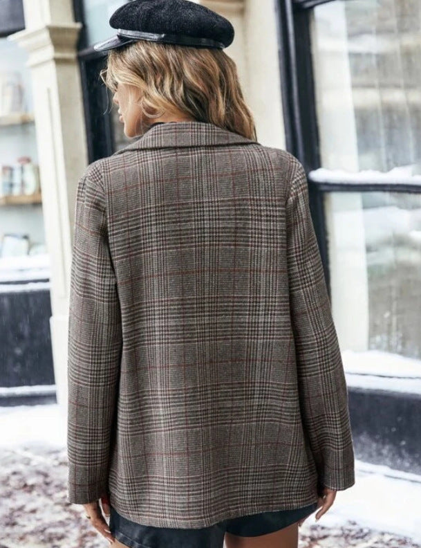 Women's  Jacket Plaid Printed   Elegant Vintage Clothing - Retro Vintage Finds
